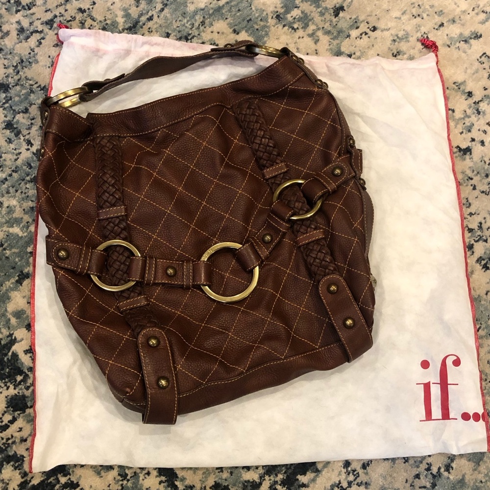Isabella Fiore Brown Quilted Bag